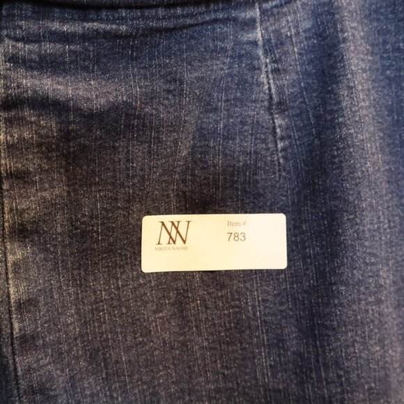 #783 Faded Glory Stretch Women's Large Pull On Denim Capri Pants - Picture 4 of 4